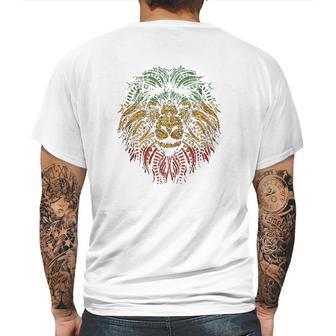 Lion Rasta Roots Rock Reggae Graphic Mens Back Print T-shirt | Favorety CA