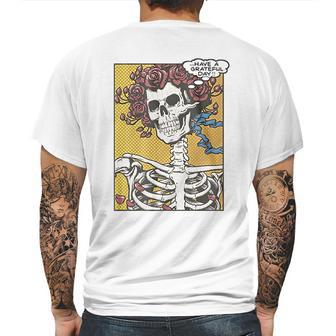 Liquid Blue Dead Pop Art Bertha Have A Grateful Day Mens Back Print T-shirt | Favorety