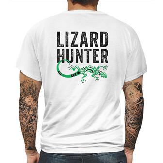 Lizard Hunter Funny Gecko Reptile Lover Kids Gift Mens Back Print T-shirt | Favorety UK