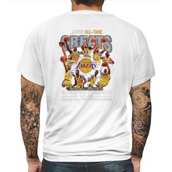 Los Angeles Lakers All Time 16 Time Nba Champions Mens Back Print T-shirt | Favorety CA