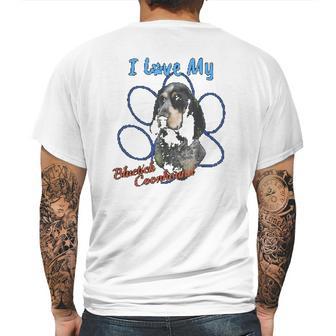 I Love My Bluetick Coonhound Dog Lover Paws Print Mens Back Print T-shirt | Favorety CA