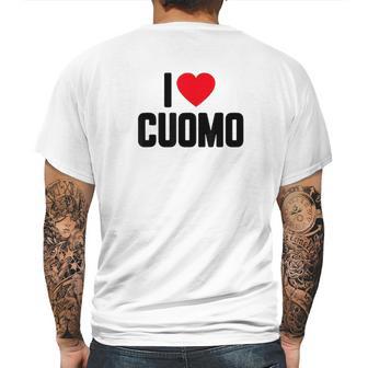 I Love Cuomo Andrew Cuomo Mens Back Print T-shirt | Favorety