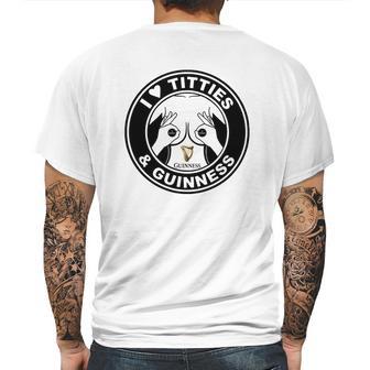 I Love Titties And Guinness Mens Back Print T-shirt | Favorety