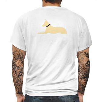 Luna The Regal Dog Mens Back Print T-shirt | Favorety UK