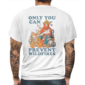 Luv Smokey Bear Only You Can Prevent Wild Fires Ringer Mens Back Print T-shirt | Favorety CA