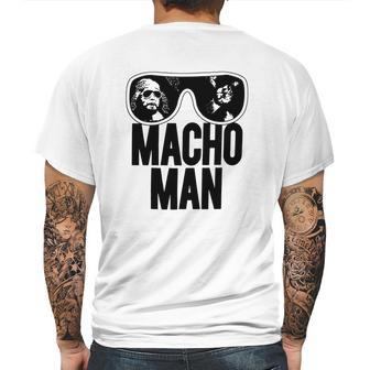 Macho Man Wrestler Ooold School Purple Mens Back Print T-shirt | Favorety CA