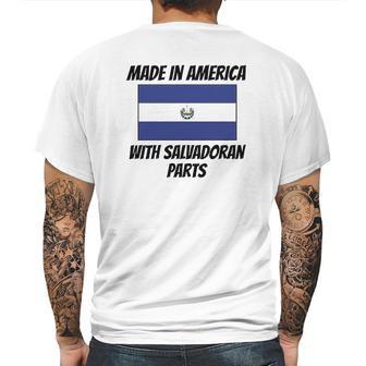 Made In America With Salvadoran Parts Mens Back Print T-shirt | Favorety AU