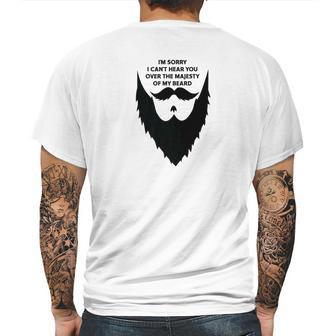 Majestic Beard Funny Beard Mustache Owners Mens Back Print T-shirt | Favorety CA