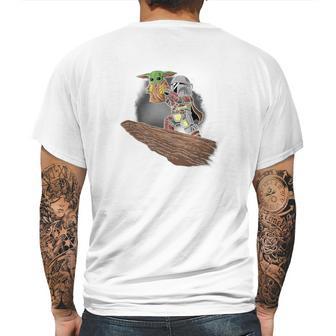 The Mandalorian Boba Fett And Baby Yoda Sweater Mens Back Print T-shirt | Favorety DE