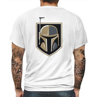 The Mandalorian Boba Fett Golden Knights Fan Mens Back Print T-shirt | Favorety