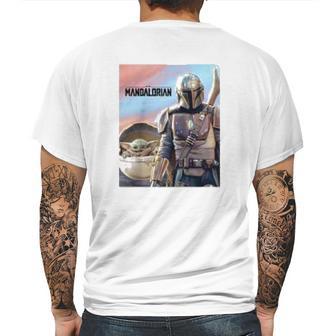 The Mandalorian The Child Mens Back Print T-shirt | Favorety