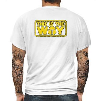 The Mandalorian This Is The Way Retro Mens Back Print T-shirt | Favorety DE