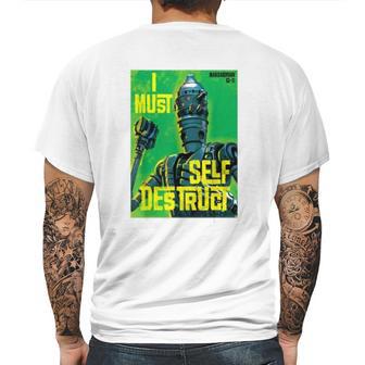 The Mandalorian I Must Self Destruct Mens Back Print T-shirt | Favorety UK