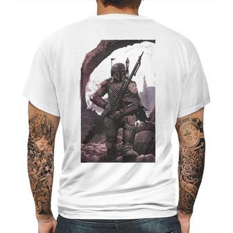 The Mandalorian Unique Style Mens Back Print T-shirt | Favorety