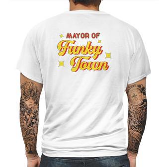 Mayor Of Funky Town 1970S Disco Funk 70S Retro Funk Mens Back Print T-shirt | Favorety UK