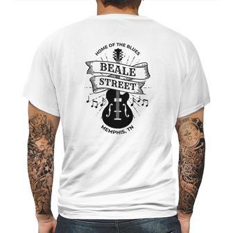 Memphis Beale Street Tn Blues Music Gift Mens Back Print T-shirt | Favorety