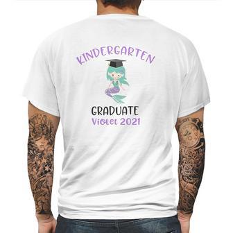 Mermaid Kindergarten Graduation 2021 Graduation Gift For Kindergarten Mens Back Print T-shirt | Favorety UK