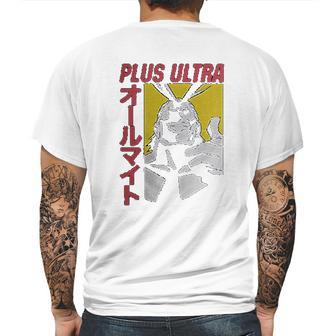 Mha My Hero Academia All Might Plus Ultra Mens Back Print T-shirt | Favorety UK