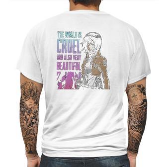 Mikasa The World Is Cruel Mens Back Print T-shirt | Favorety AU