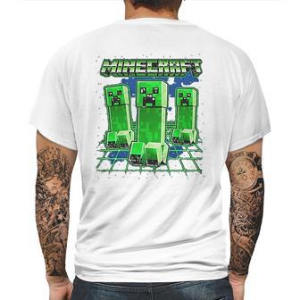 Minecraft Glowing Creepers Mens Back Print T-shirt | Favorety CA