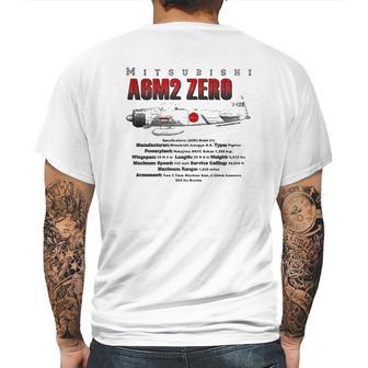 Mitsubishi Zero Mens Back Print T-shirt | Favorety AU