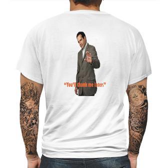 Monk Quote Mens Back Print T-shirt | Favorety