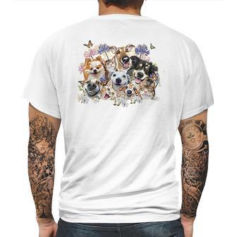 The Mountain Funny Cats And Dogs Mens Back Print T-shirt | Favorety