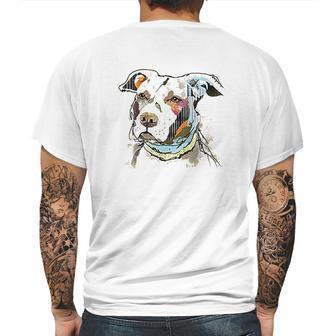 The Mountain Pet Pitbull Cotton Paper Pitbull Mens Back Print T-shirt | Favorety DE