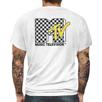 Mtv With Checkerboard Mens Back Print T-shirt | Favorety UK