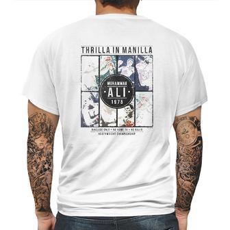 Muhammad Ali Collage Gray Heather Mens Back Print T-shirt | Favorety