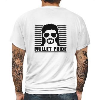 Mullet Pride Mens Back Print T-shirt | Favorety