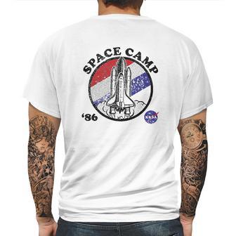 Nasa Space Camp Red White And Blue 86 Badge Mens Back Print T-shirt | Favorety UK