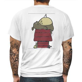 My Neighbor Peanut Totoro Snoopy Peanuts Neighbor Ghibli Japan Mens Back Print T-shirt | Favorety UK