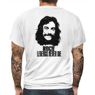 Neil Peart Rock Legends Never Die Mens Back Print T-shirt | Favorety CA