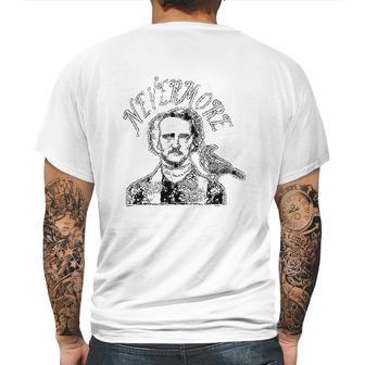 Nevermore Edgar Allan Poe Raven Mens Back Print T-shirt | Favorety