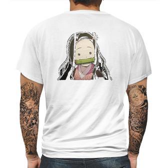 Nezuko Demon Slayer Cute Girl Mens Back Print T-shirt | Favorety DE