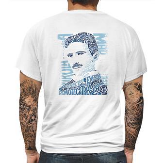 Nikola Tesla Illustration Mens Back Print T-shirt | Favorety