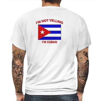 Im Not Yelling I Am Cuban Cuba Cubans Adjustable Trucker Hat Cap Mens Back Print T-shirt | Favorety