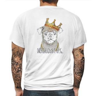 Notorious Pug Biggie Pug Life Mens Back Print T-shirt | Favorety CA