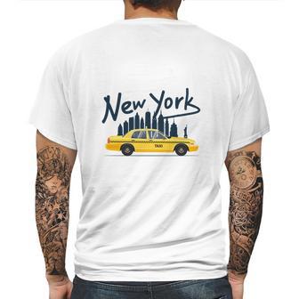 Nyc New York Yellow Cab Taxi Gift Souvenir Mens Back Print T-shirt | Favorety CA