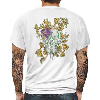 Old Glory Mardi Gras Voodoo Zombie Skull Mens Mens Back Print T-shirt | Favorety