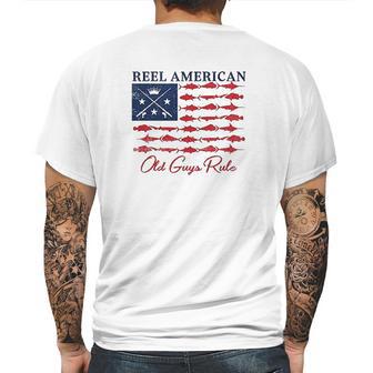 Old Guys Rule For Men Reel American Mens Back Print T-shirt | Favorety AU