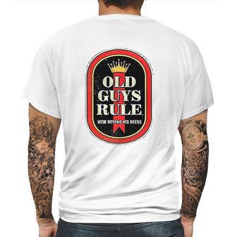 Old Guys Rule Wise Man Mens Back Print T-shirt | Favorety DE