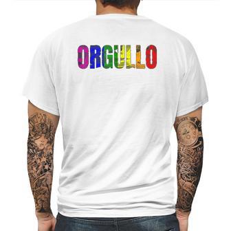 Orgullo Pride Flag Lgbtq For Pride Mens Back Print T-shirt | Favorety