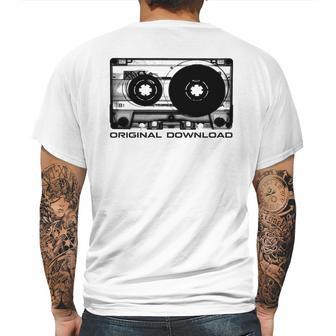 Original Download Retro Cassette Tape Music Mens Back Print T-shirt | Favorety AU