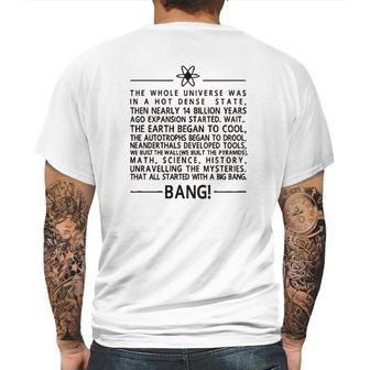 Theory Theme Song Bazinga Sheldon Cooper Leonard Scienc Mens Back Print T-shirt | Favorety CA