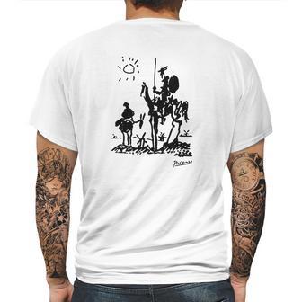 Pablo Picasso Don Quixote Sancho Panza Y Roncinante Mens Back Print T-shirt | Favorety AU