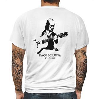 Paco De Lucia Silhouette Vintage Mens Back Print T-shirt | Favorety