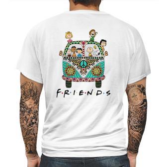 Peanuts Friends With Hippie Bus Shirt Mens Back Print T-shirt | Favorety