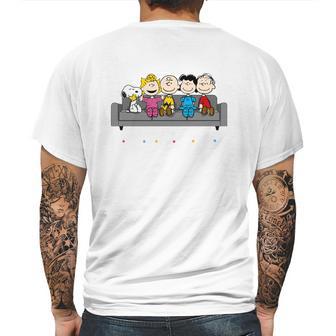 Peanuts Snoopy Friends Mens Back Print T-shirt | Favorety AU